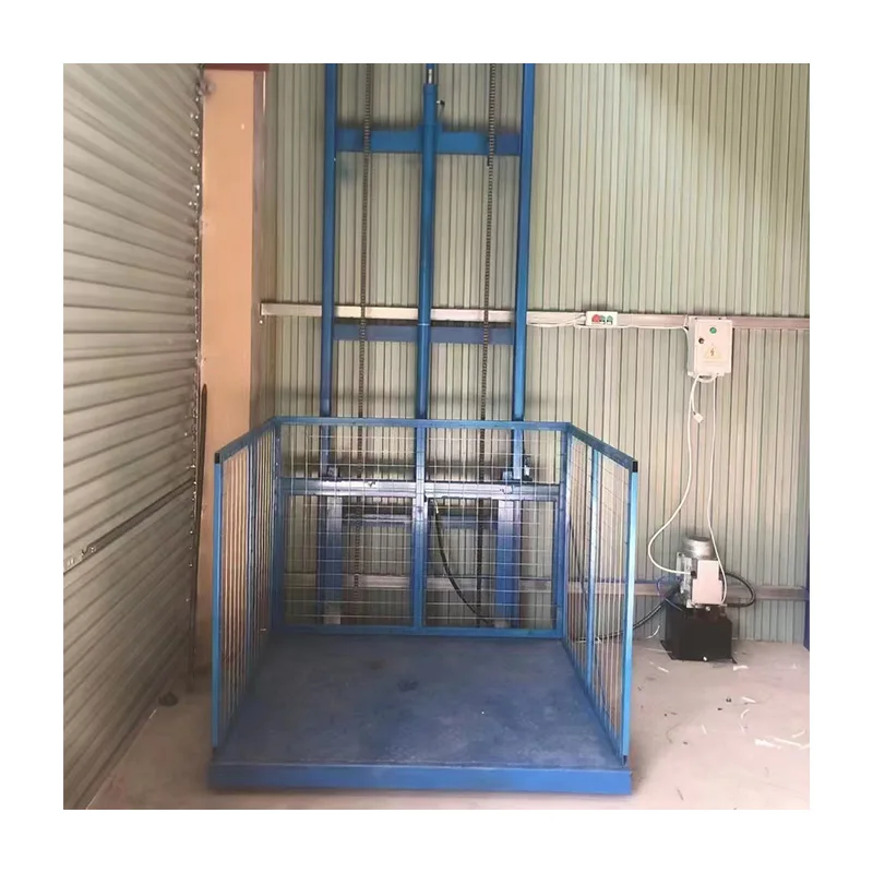 

Monorail freight elevator warehouse simple platform electric cargo hoist