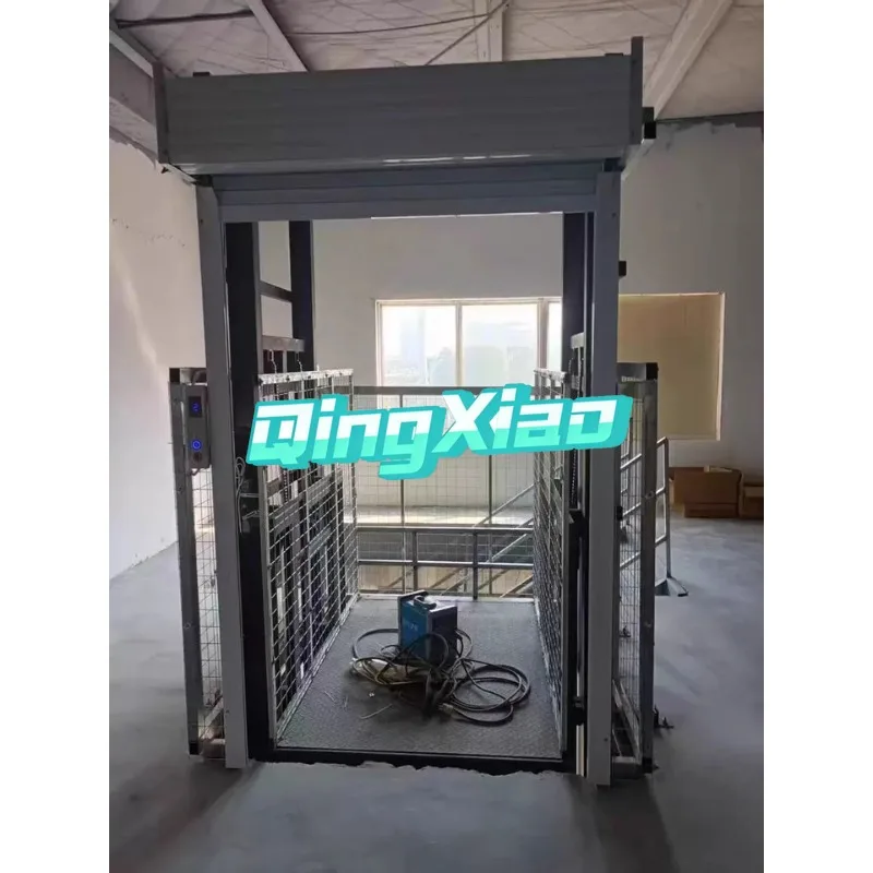 Guided Rail Hydraulic Lift Platform With Safety Device For Warehouse Factory Loading Dock Cargo Handling Equipment Machine
