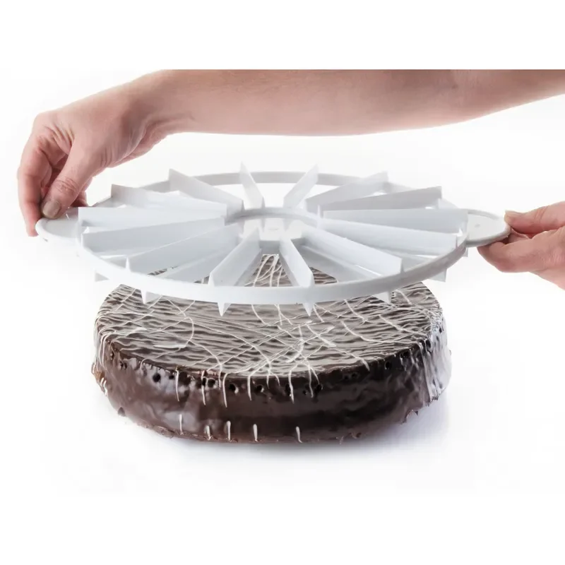 Cake Marker Round Plastic Pastry Tool for Pie Baking Decoration