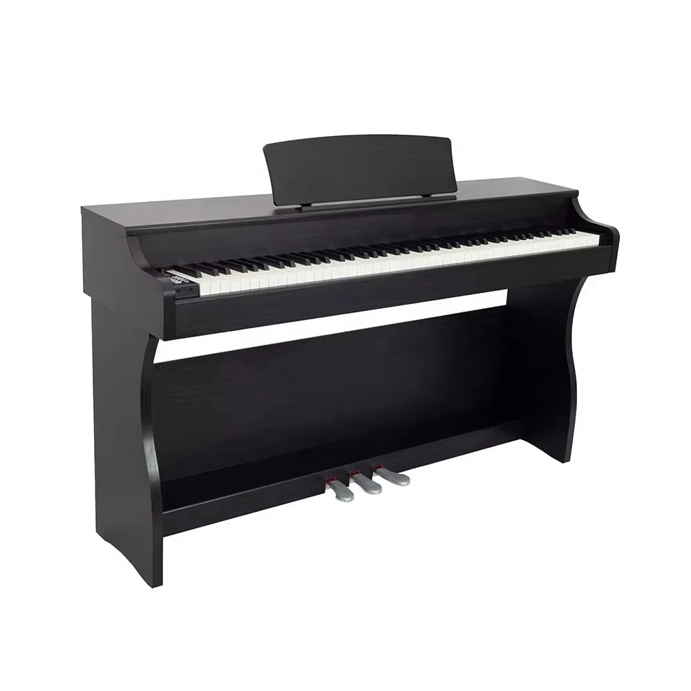 جهاز كهربائي محمول احترافي عالي الجودة مكون من 88 مفتاحًا مع لوحة مفاتيح حساسة باللمس للأداء #3