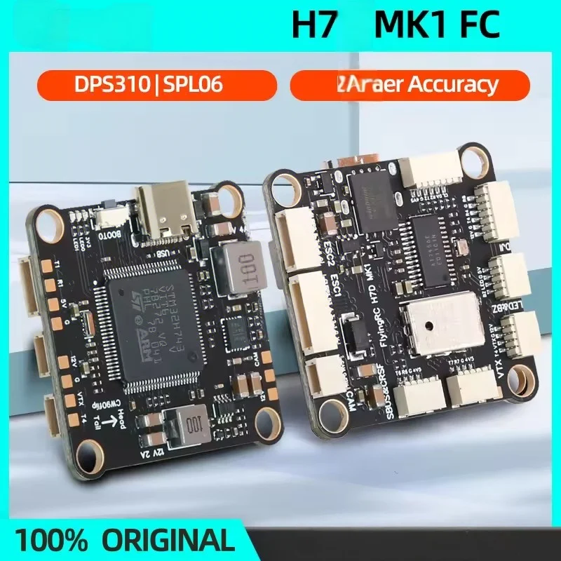 

FlyingRC H7D MK1 H743 FPV Flight Controller FC DPS310/SPL06 Version Support Analog/Digital VTX BF/INAV/AP Firmware For FPV Drone