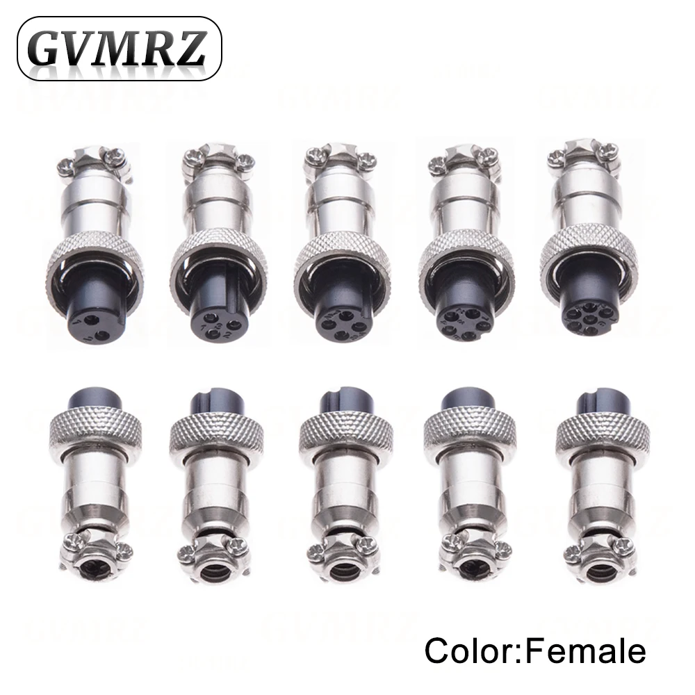 GX12 2 3 4 5 6 Pin Docking Aviation Plug Socket Waterproof Circular Connector