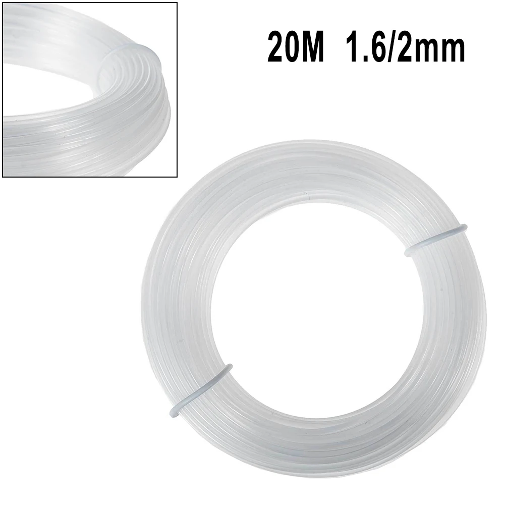 1.6/2MM Garden Lawn Trimmer Line Spare Line Trimmer Mowing Line White Mowing Wire Lawn Mower Accessories