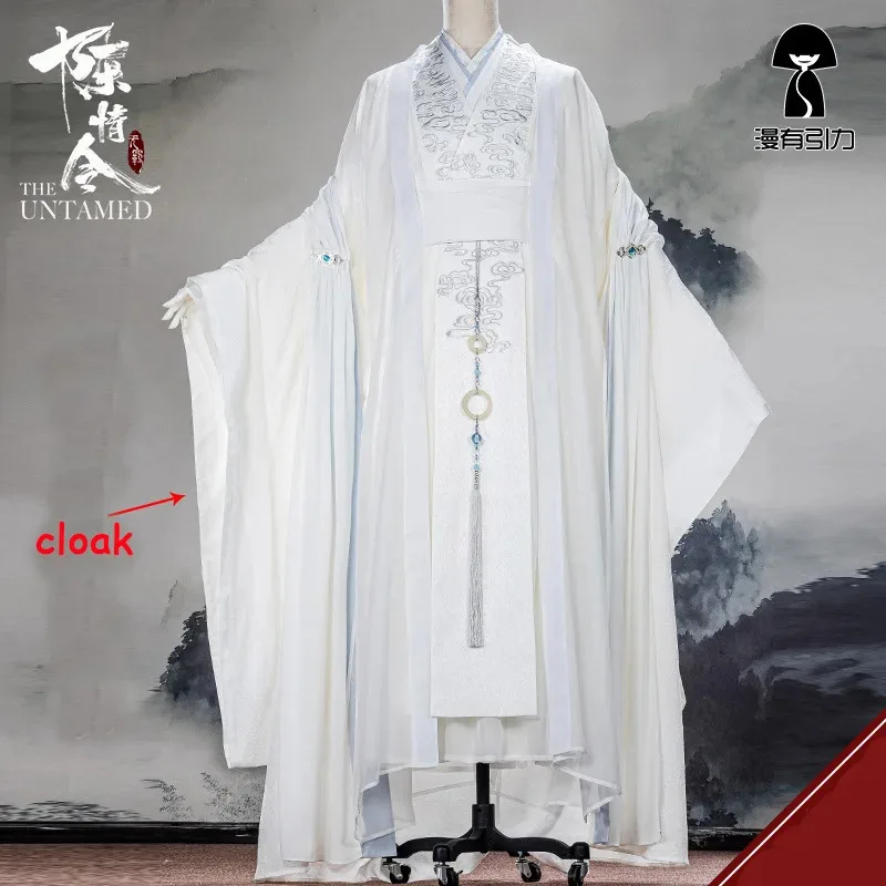 Lan Wangji Costume Cosplay Mo Dao Zu Shi Originale Lan Zhan Costume Antico Parrucca Wei Wuxian Yiling Patriarca Halloween