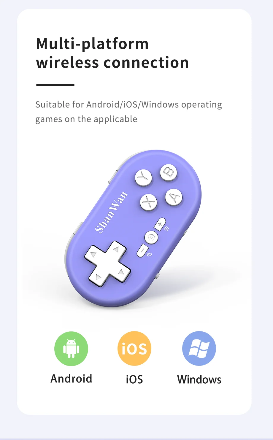 لوحة ألعاب صغيرة للتحكم في الألعاب بلوتوث لهاتف iPhone Android PS4 PS3 Switch Xbox Mobile IOS PC TV Controller لوحة ألعاب لاسلكية للهاتف