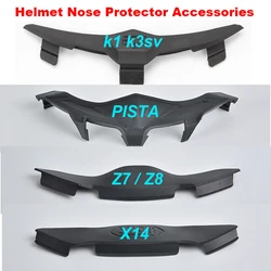 Helmet Nose Protector Fit for AGV K1 K3 SV SHOEI Z7X14 KYT ARAI Cascos Moto Viseira Capacete AGV PISTA Nose Protector Base Parts