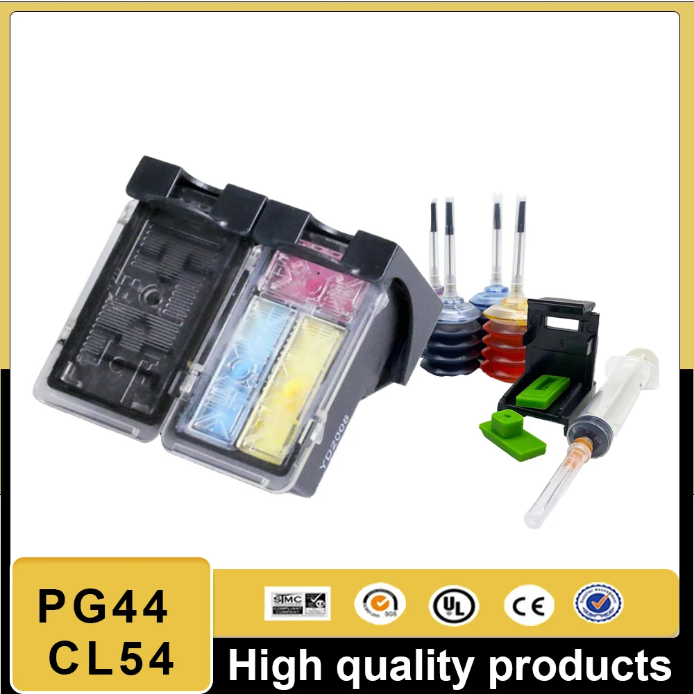 Vilaxh PG44 CL54 PG-44 XL CL-54 XL Remanufactured Ink Cartridge Compatible For Canon Pixma E401 E402 E461 E471 E481 Printers