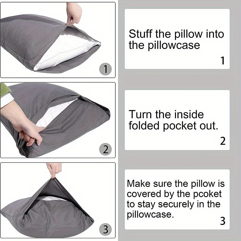 1pc Printing 100% Brushed Polyester Fibre Pillowcases , Soft and Cozy, Wrinkle, Fade, Resistant with Envelope Closure