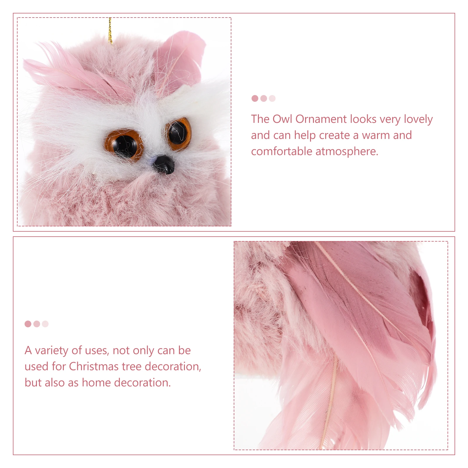 

Alipis Owl Hanging Decor Garden Tree Ornament Christmas Home Decoration Pendant