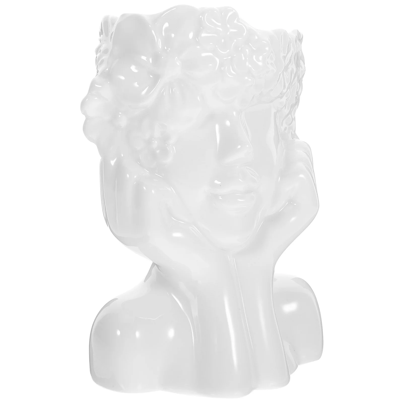 

Ceramic Bust Vase for Women Artistic Flower Holder Dried Floral Arrangement Tabletop Decor Ceramic Vase Dried Flower Pot