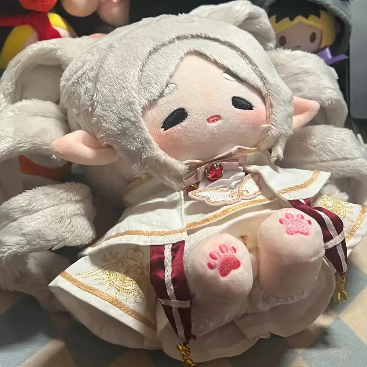 Anime Kawaii Ragazze Frieren Attributo Bambola di Cotone Peluche Peluche Figura di Peluche Giocattoli Della Mascotte Cuscino Cosplay Regali Di Compleanno 20 CM