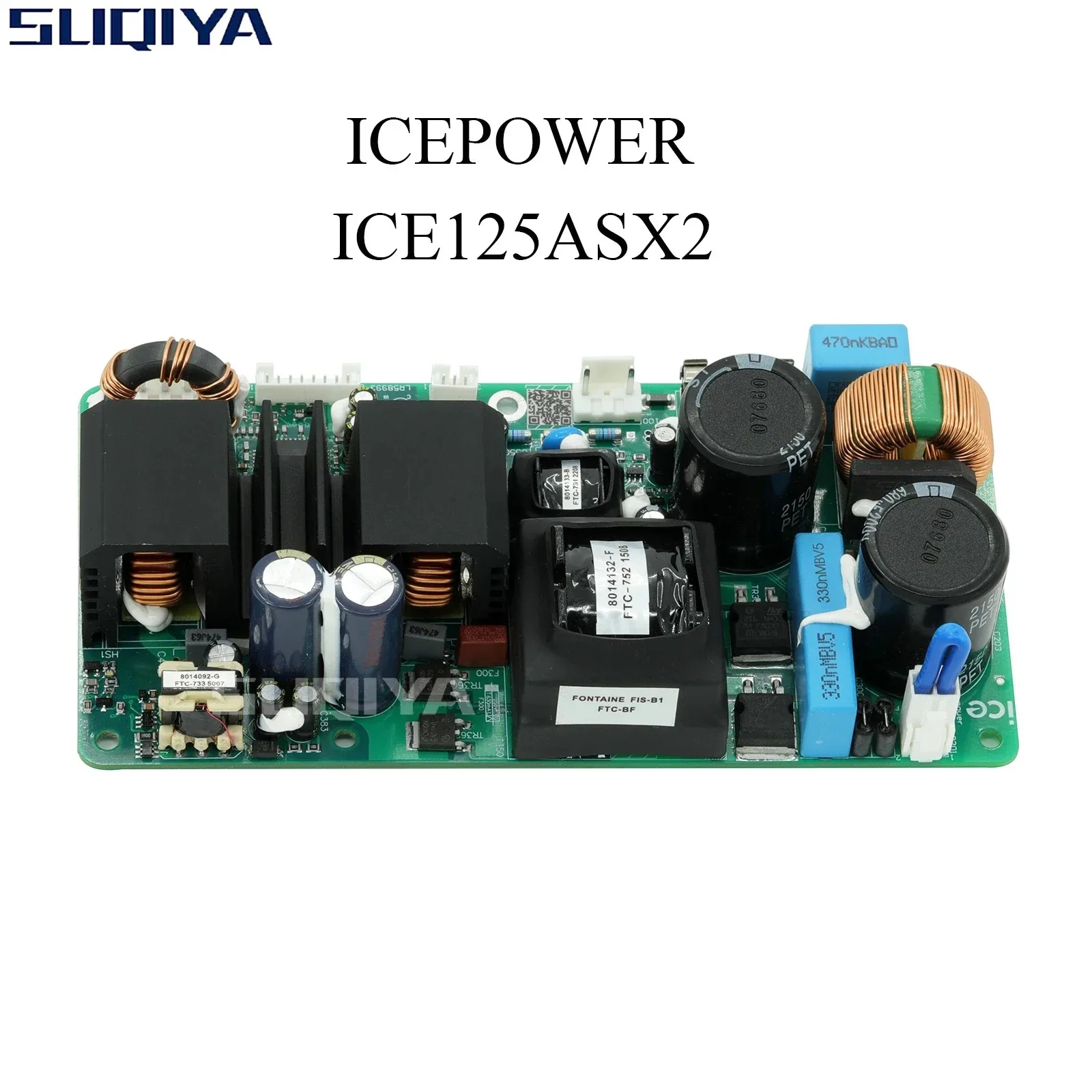 SUQIYA-ICEPOWER 전력 증폭기 ICE125ASX2 디지털 스테레오 채널 증폭기 보드 HIFI 스테이지 앰프 (액세서리 포함)