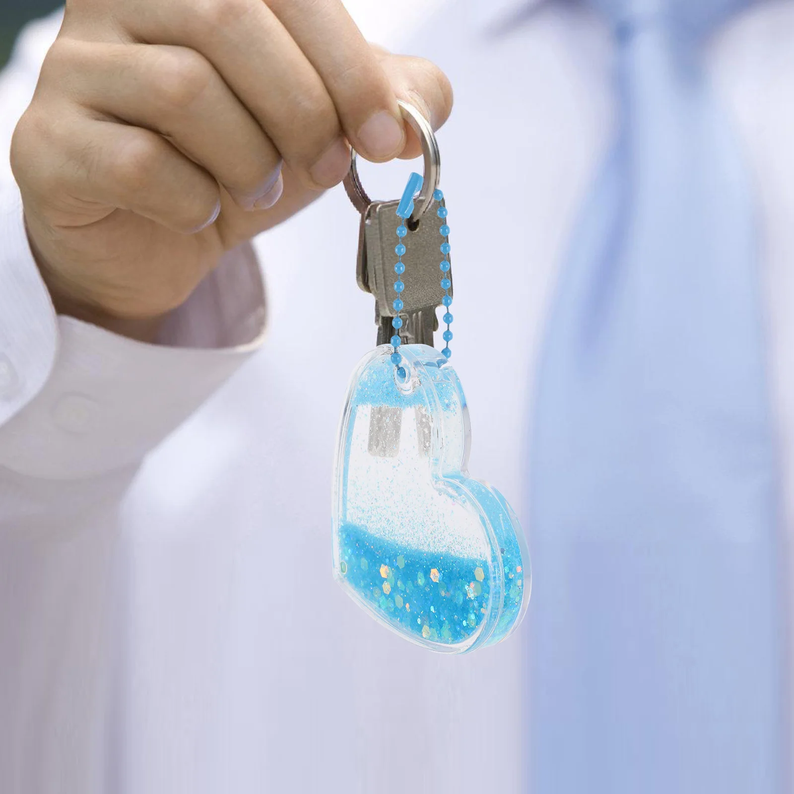 

12Pcs Flowing Sand Heart Charms Creative DIY Pendant Decorations Valentines Day Romantic Hanging Ornament Home Room Decor