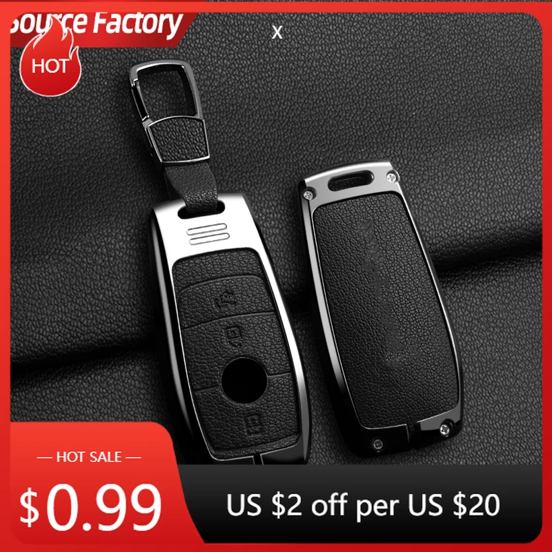 

Car Stickers Car Alloy Style Key Case Cover Shell Fob For 2019 2020 Mercedes-Benz A220 E63S AMG E-Class GLE 350 4MATIC E300