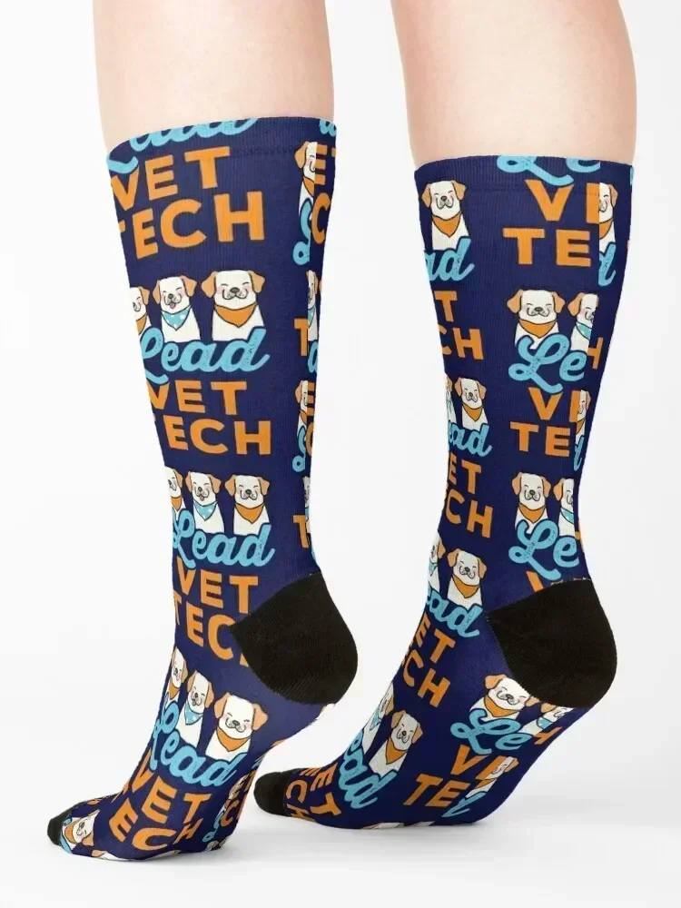 Lead Vet Tech Veterinary Technician Supervisor Socks Run funny sock tennis custom Socks For Girls Men's