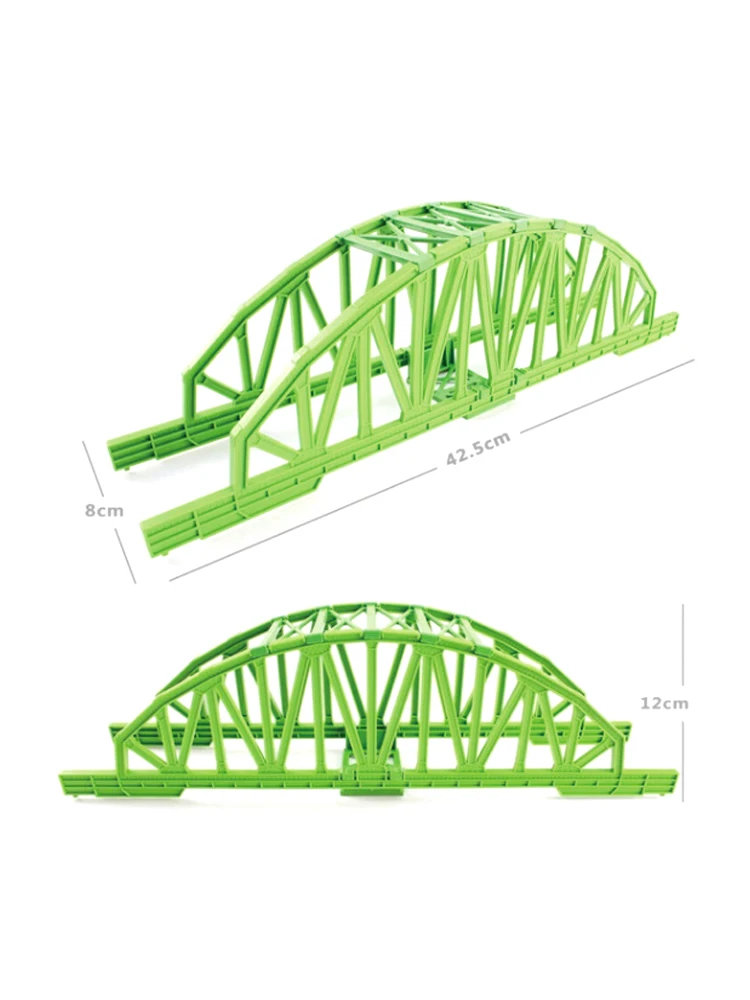 D508 Electric Rail Car The Train Toy Dedicated Track Scene Accessories (42.5 Cm) Single Bridge Educational Boy/ Kids Toy