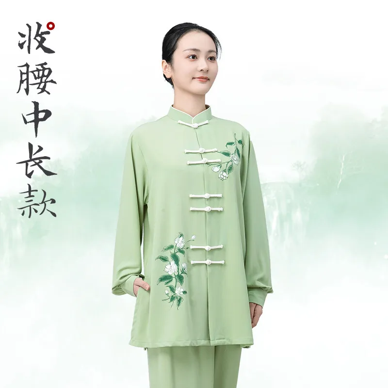 Martial Arts Tai Ji Suit Women's New 2026 High-End Performance Exercise Clothing Men's Eight-Section Brocade Long Summer