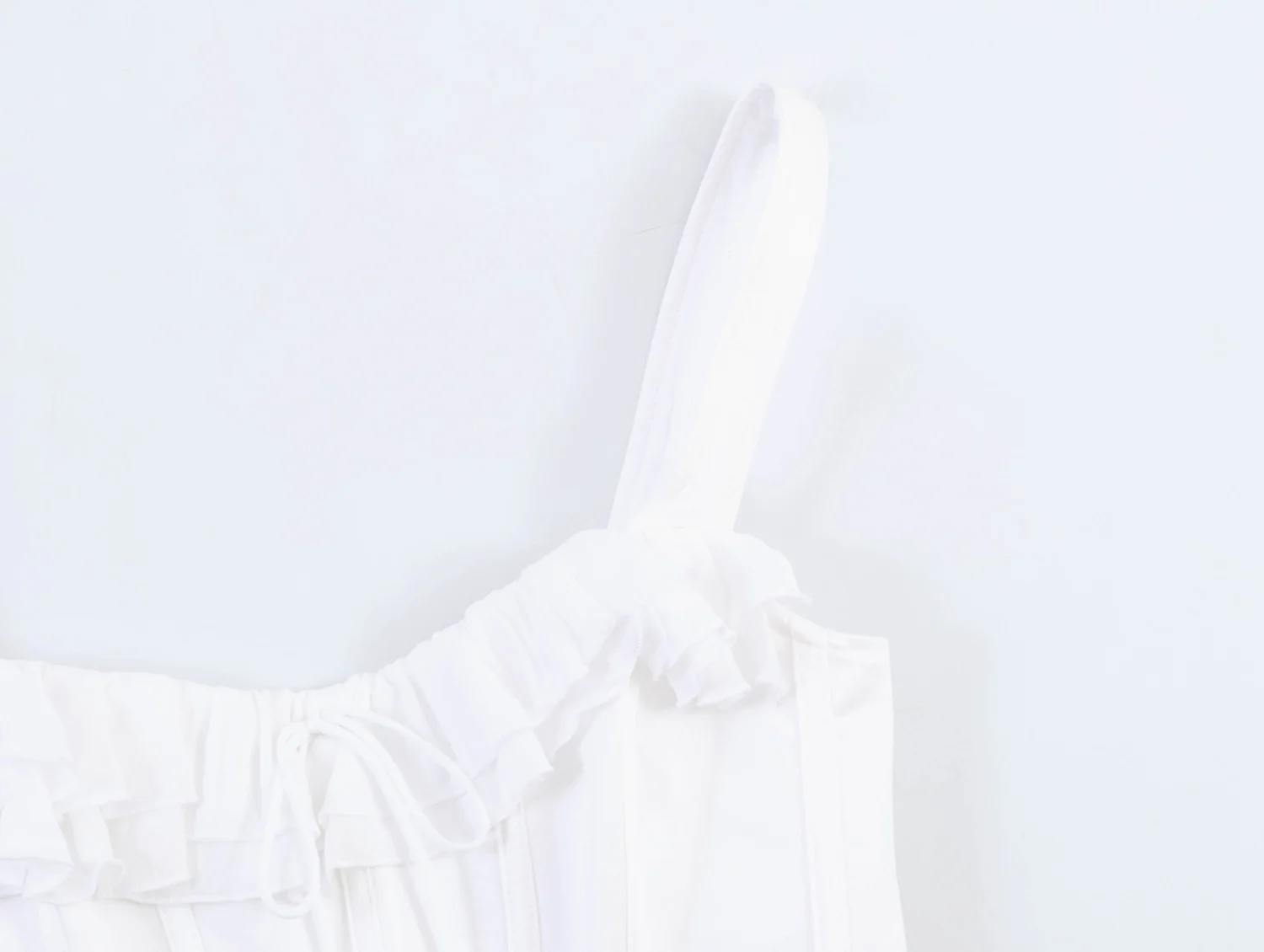 KONDALA Damen Elegantes Korsett-Camisole Sommer High-Street-Mode Laminiertes Saum-Top Neu 2026 Trendiges Freizeit-Oberteil für Damen – Detail 7