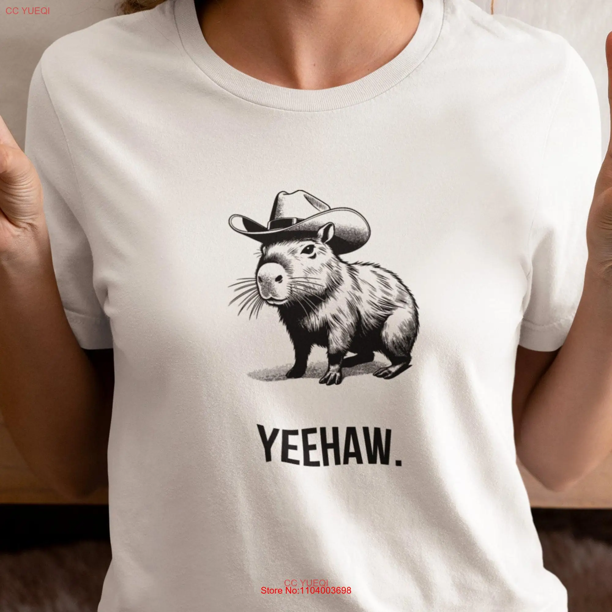 Funny Yeehaw T Shirt MidwesT Yee Haw Guinea Pig Cowboy Rodeo Opossum Lets Go Girls Unicorn Cowgirl long or short sleeves