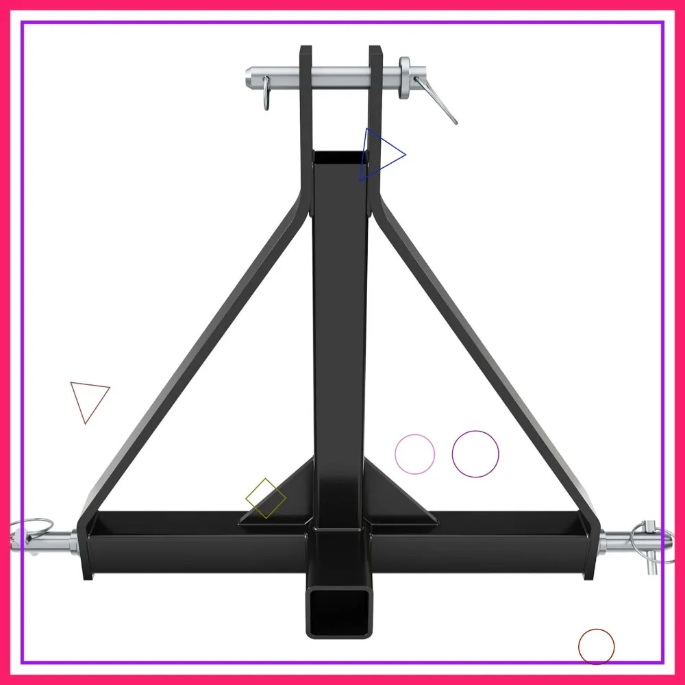 

3-точечный 2-дюймовый приемник сцепного устройства для прицепа, категория 1, тягач, тягач, сверхмощный, совместимый