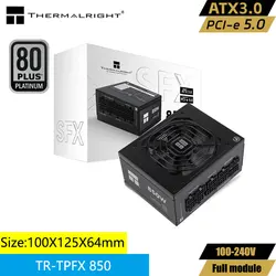 Thermalright TR-TPFX850 SFX platinum medal full module computer case power supply, support ATX3.0 /pcie5.0 (850 W)