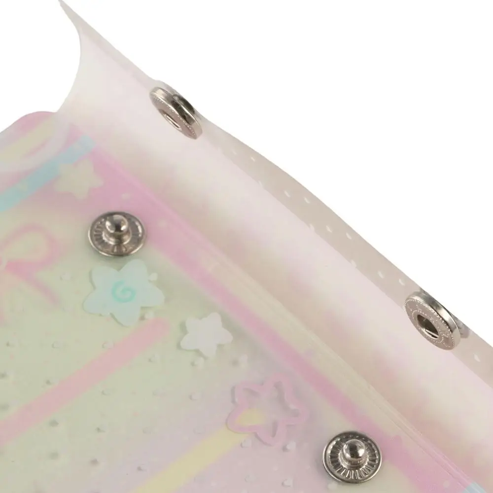 Cute Spiral Binder Looseleaf Notebook To do List Notebook Cover Paper Refill PVC Cartoon Binder Inside Page Hand Account