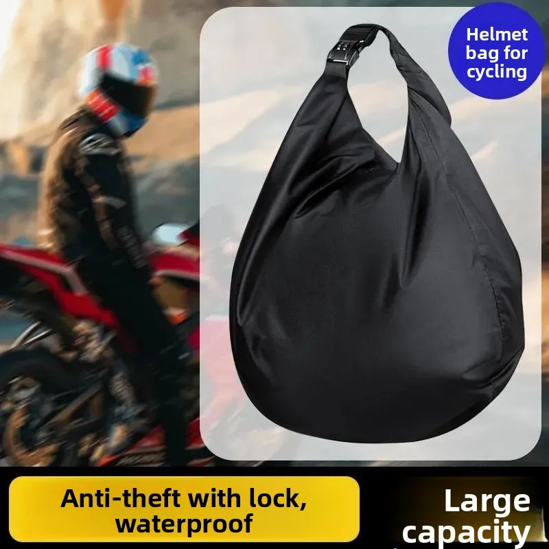

Большая вместительная сумка для мотоцикла, водонепроницаемая уличная сумка для хранения одежды и шлема, противоугонная сумка с кодовым замком