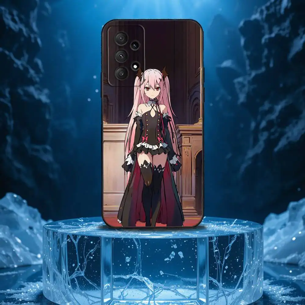 Owari no S-Seraph Phone Case For Samsung Galaxy A13,A21s,A22,A31,A32,A52,A53,A71,A80,Soft Black Shell - Image 6