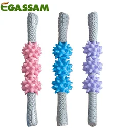 3 Balls Yoga Massage Roller Stick Trigger Point Anti Cellulite Body Massager Slimming Massage Muscle Relax Roller Relieve Stress