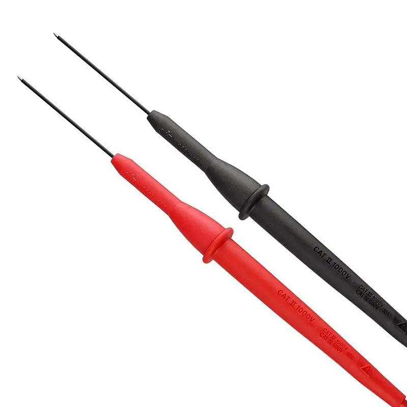 Sonda multímetro de uso General, conector de 2mm, punta extra, punción muy fina, aguja de acero, reparación de automóviles, pluma de electricista, aguja de extensión