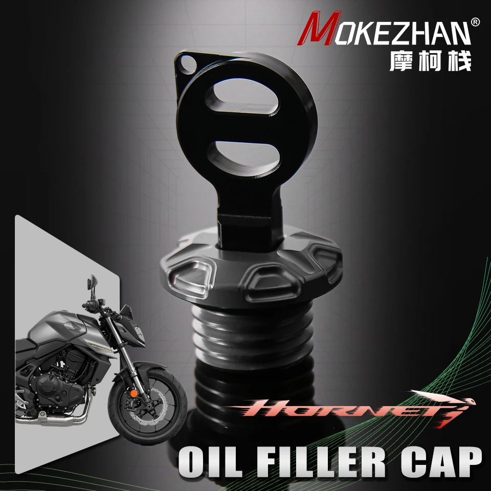 

Motorcycle CNC Anti theft Engine Oil Filler Cap Plug Cover For HONDA Hornet CB750 CB 750 2023 2024+