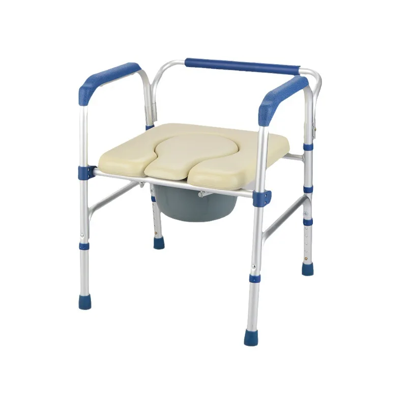 

Elderly four-wheel push toilet chair pregnant women disabled toilet chair shower room bath chair