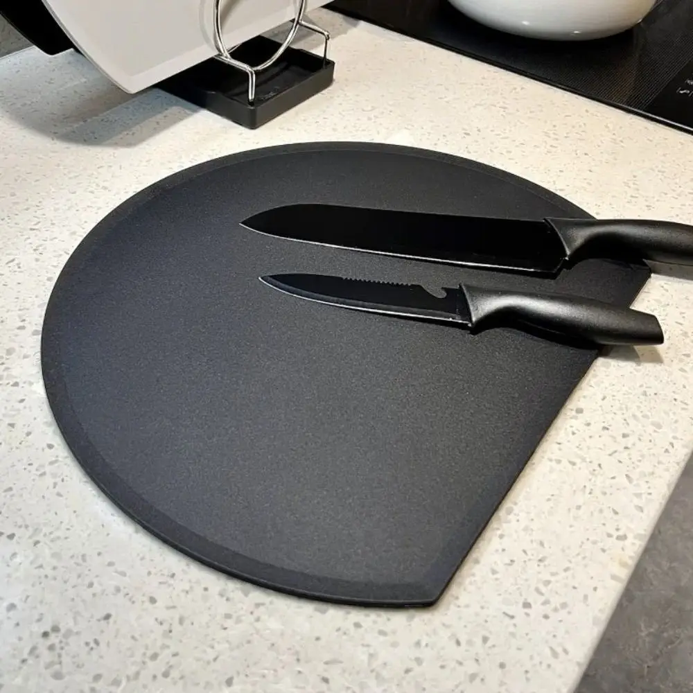 TPU Semi-circular Cutting Board Anti-Bacterial Anti-Mold Vegetable Cutting Board Odor-Free Flexible Kitchen Chopping Block