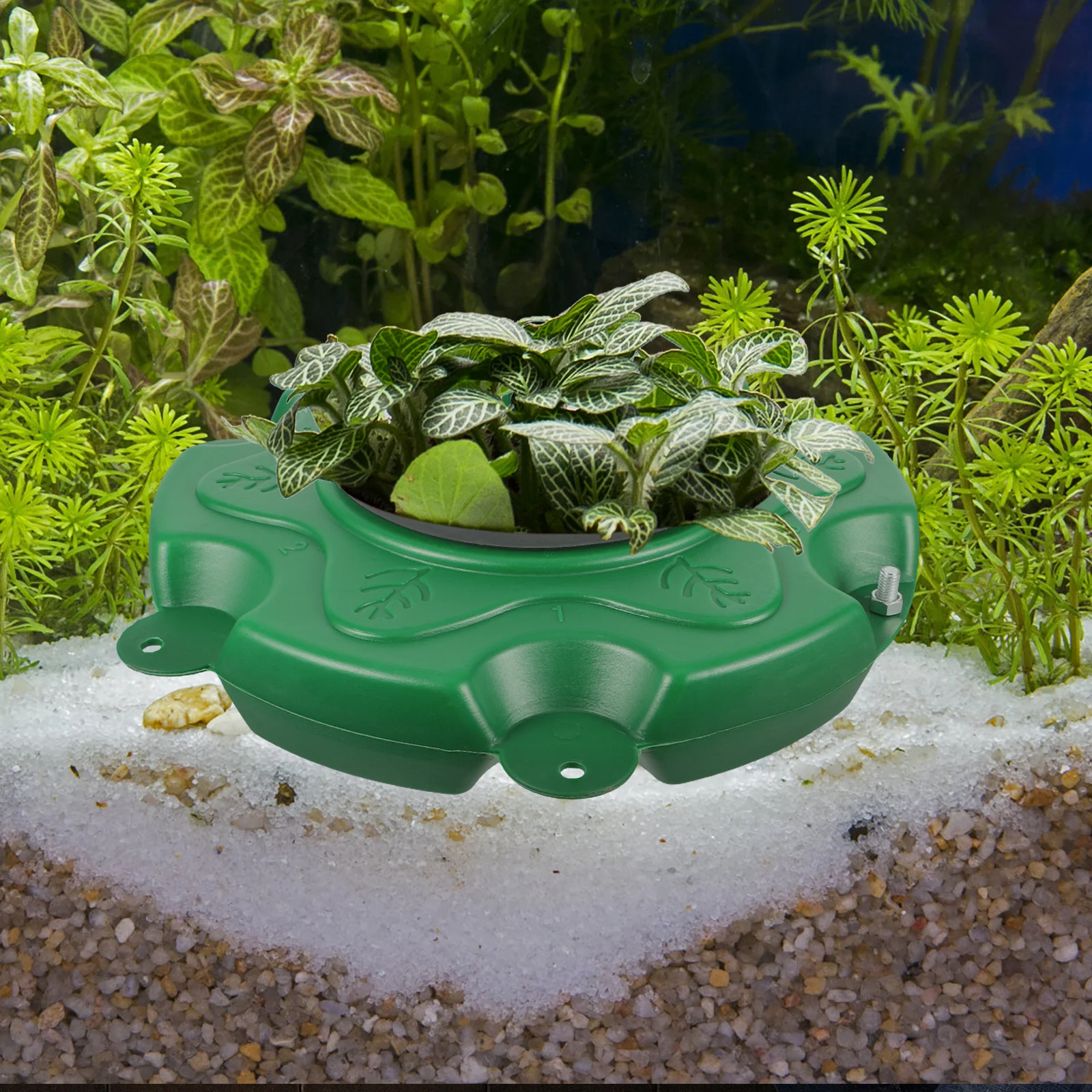 

Hydroponic Floating Island Planter Easy Install Water Gardens Pond Planter Basket Improve Water Quality Pond Garden Decoration