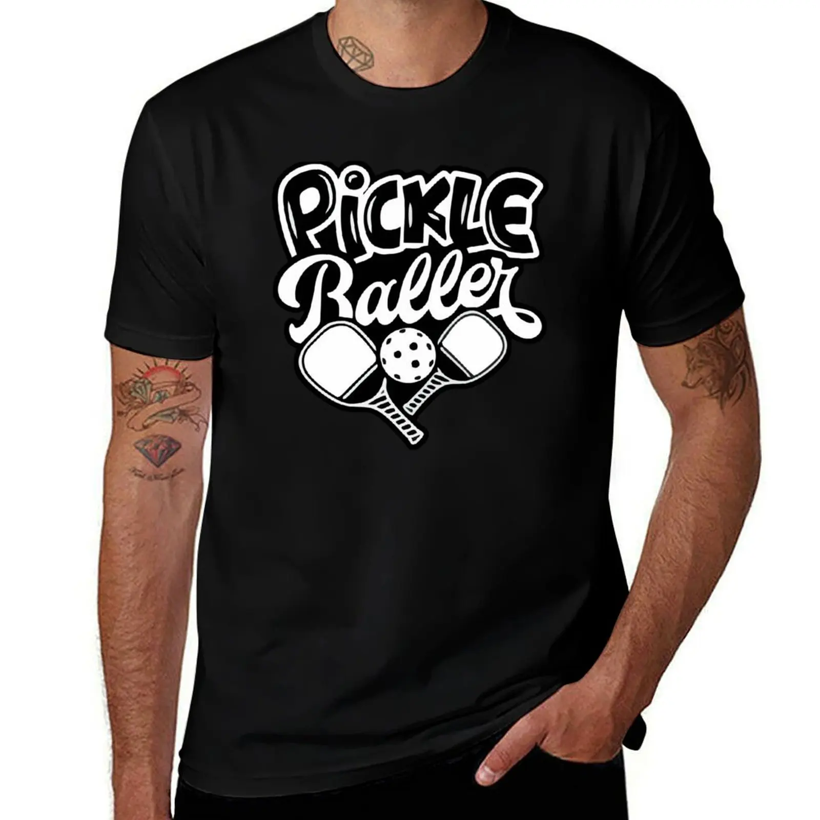 

Pickleballer T-Shirt Everyday Wear Basic Short Sleeve Top