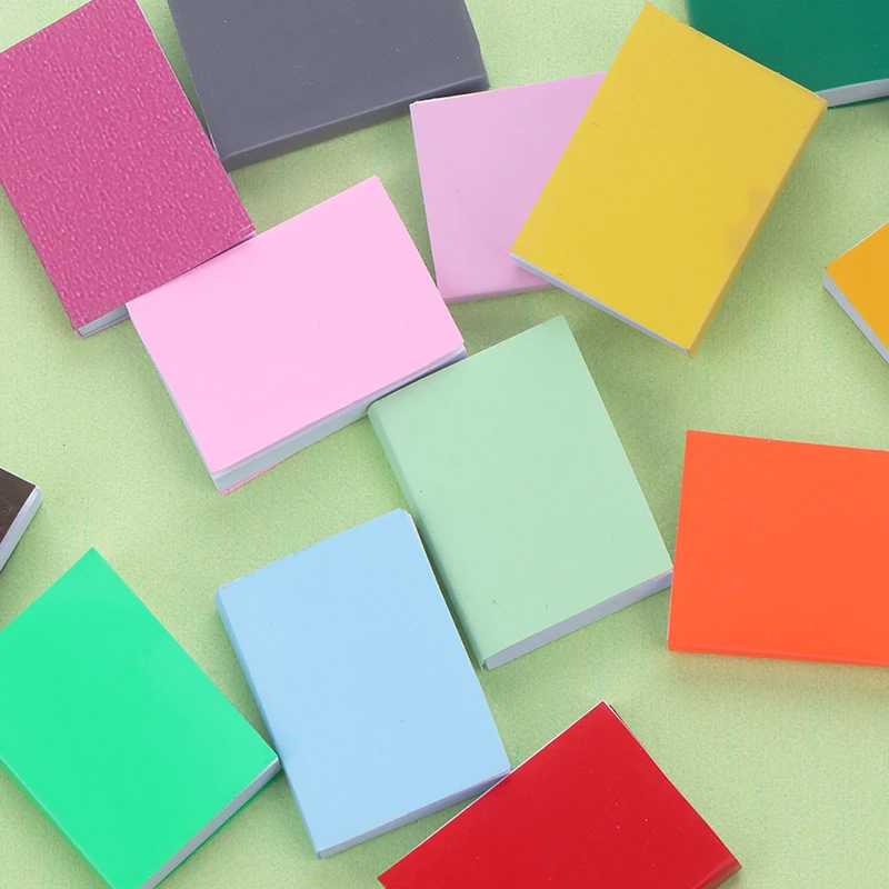 (YY) 4 Stücke 2025 Neue 1:12 Puppenhaus Miniatur Papier Bücher Puppenhaus Buch Modell Puppenhaus Schule Dekoration Zubehör