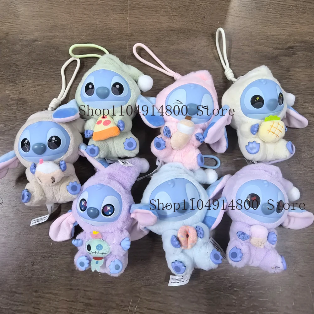 New Miniso  Stitch Eat Before Sleep Vinyl Blind Box Bag Charm Cute Doll Mystery Toy Gift for Adult