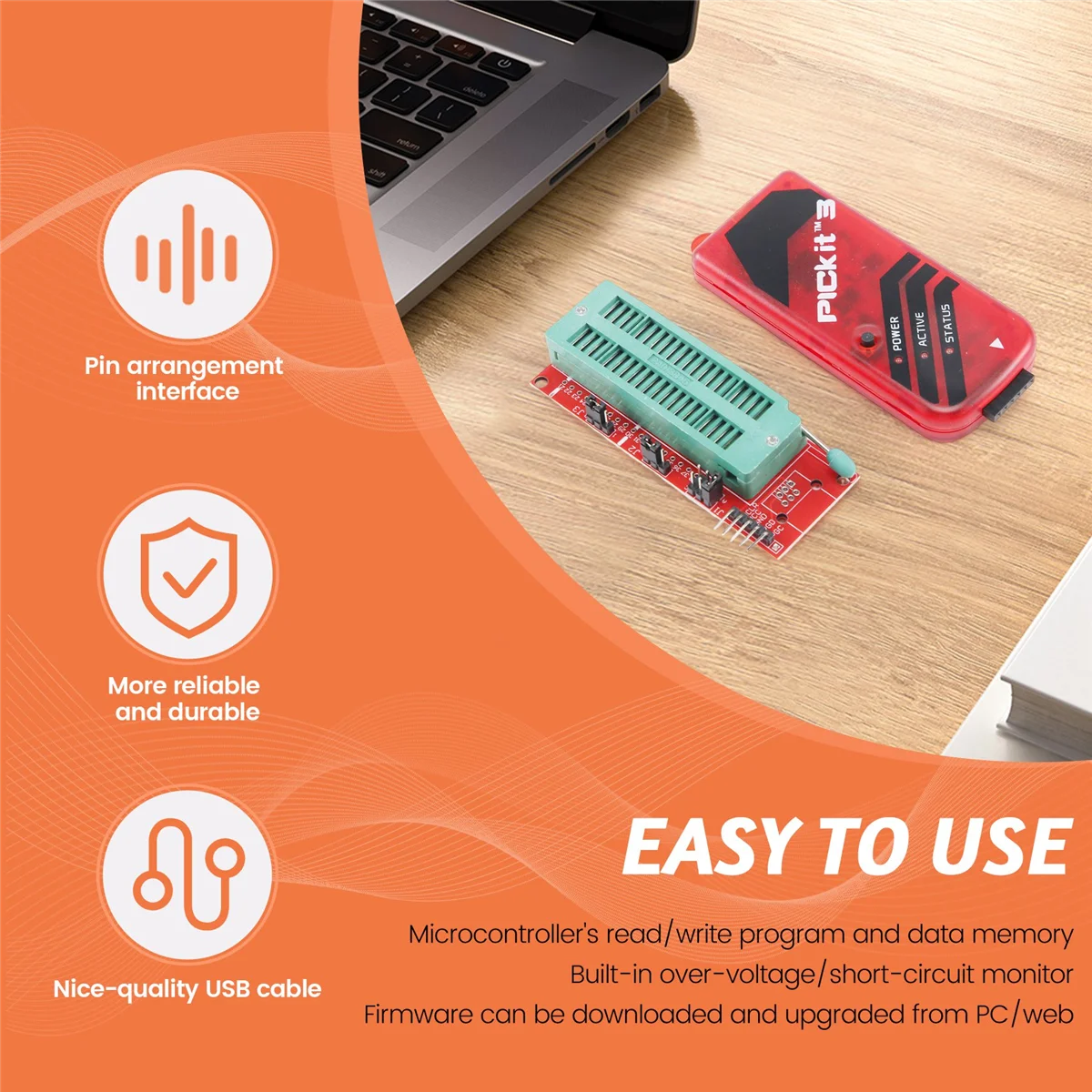 Programmatore CEA PICKIT3 + PIC ICD2 Kit PIC 2/3 Adattatore di programmazione Programmatore universale Seat FZ0508