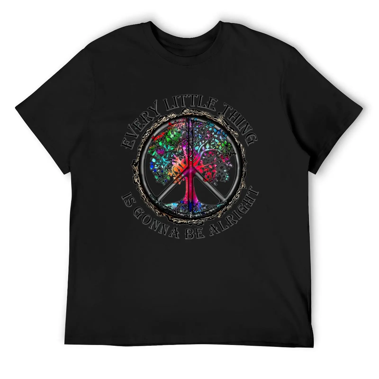 

Every little thing is gonna be alright tree peace sign T-Shirt essential t shirt croswit shirt man sweat shirts, men