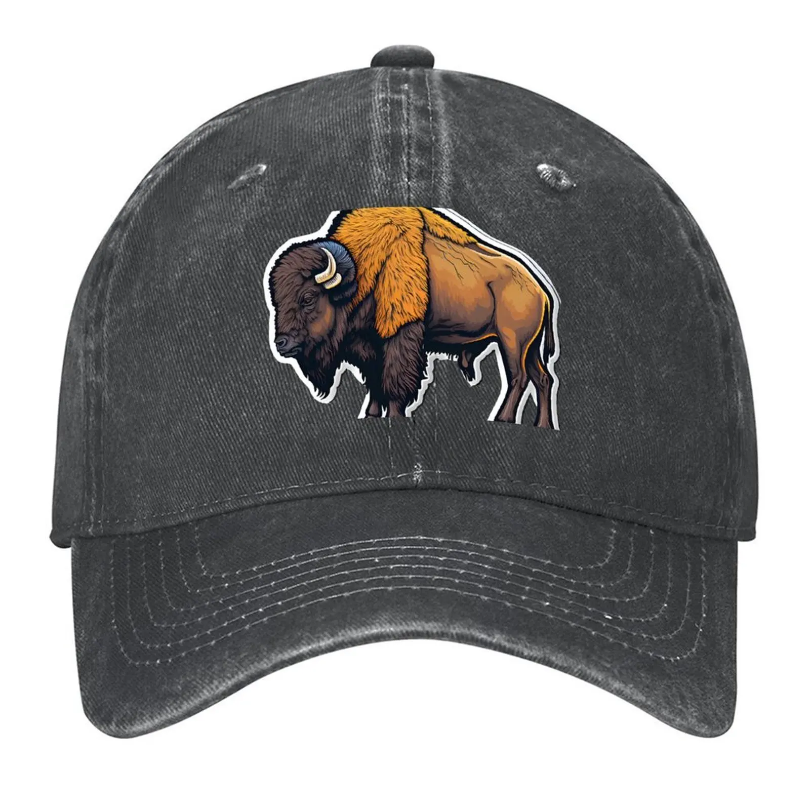 

2026 Bison Baseball Cap Hat Man Luxury Fishing Cap Hat Beach Cute Boy Women's