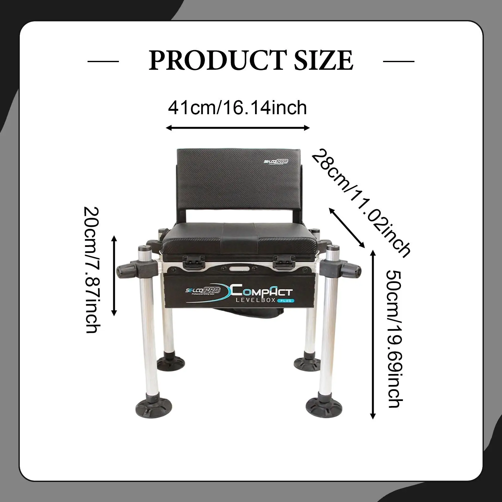 كرسي صيد مريح ومسند ظهر قابل للطي للتخييم في الهواء الطلق