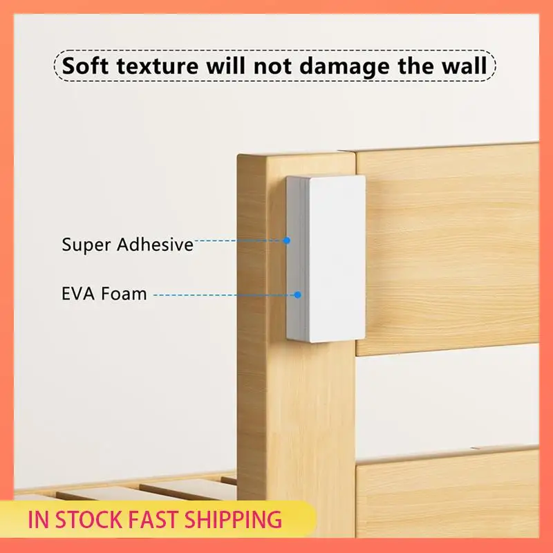 AA05 40Pcs Furniture Pads,EVA Foam Headboard Stoppers For Wall, 10Pcs (15Mm Thick)+10Pcs (5Mm Thick) Wall Protector