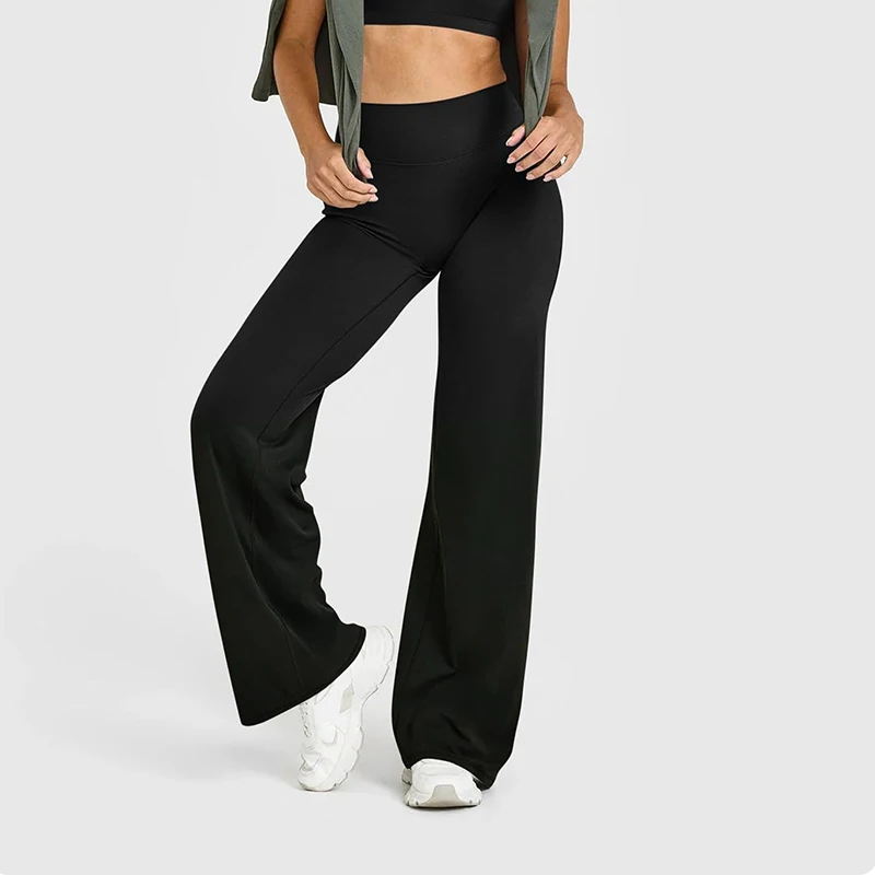 Women's Gym Fitness Straight-Leg Yoga Wide Leg Ultra Soft Butter Fabric Gym Naked Feel Pilates Workout Runing Sports Yoga Pants