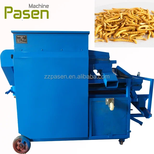 Automatic tenebrio molitor sieving machine The barley worm screening machine superworm separator and dryer