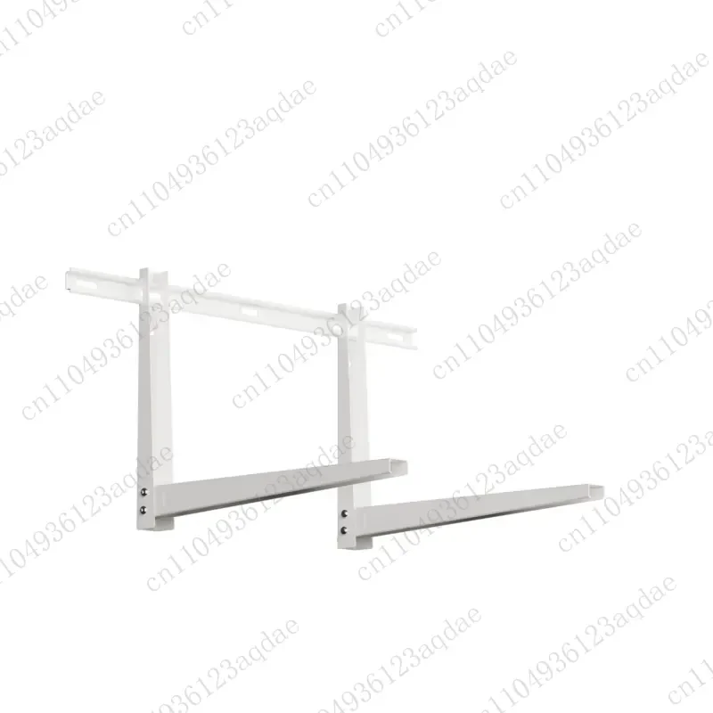 Air Conditioner Outdoor Unit Balance Beam Bracket Galvanized Sheet with Shock Absorber Pad Quick Installation,