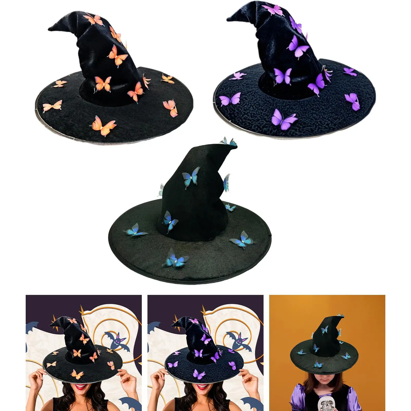 

Хэллоуин шляпа ведьмы головные уборы реквизит для фестивалей ролевые игры вечеринка пользу