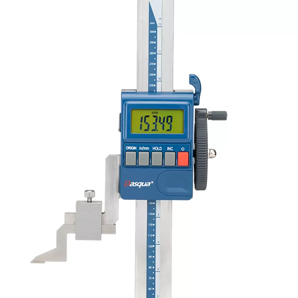 رائجة البيع Dasqua 0-600 مللي متر IP65 مقاوم للماء مقياس الارتفاع الرقمي الثقيل 00-24 ''الإلكترونية مع نقل لاسلكي