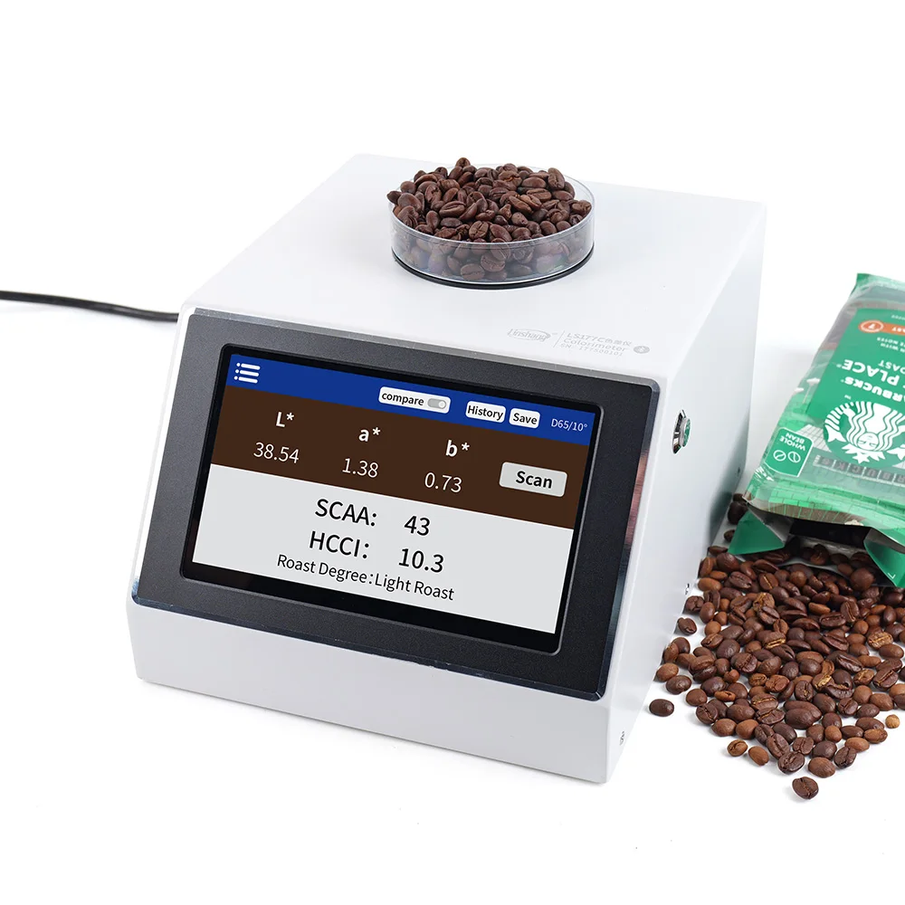 Professional grade brown colorimeter LS177C Agtron Meter SCAA roasting grade coffee roasting colorimeter