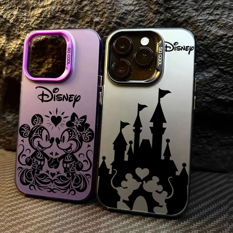 

Mickey Minnie Mouse Disney Castle Phone Case For iPhone 11 12 13 14 15 16 17 Pro Max 16e 17E 17 Air Plus 13Mini Funda Back Cover