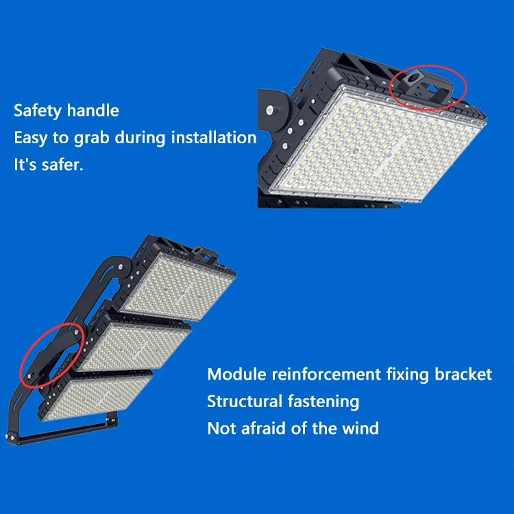 500W High Power Outdoor IP65 Waterproof High Power Led Floodlight Football Field Basketball Court Stadium Special Lighting